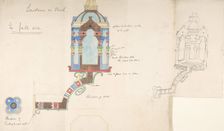 Designs for a Church Wall Lantern, ca. 1880. Creator: Richardson Ellson & Co