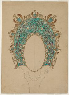 Designs for a Hand Mirror, c. 1900-1902. Creator: Félix Bracquemond (French, 1833-1914)