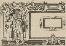 Designs for frames after the Galerie de François 1er at Fontainebleau, 1542-47., 1542-47. Creator: Jacques Androuet Du Cerceau