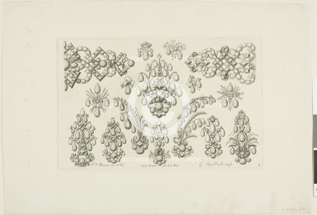 Designs for Jewelry, before 1697. Creator: Christian Engelbrecht.