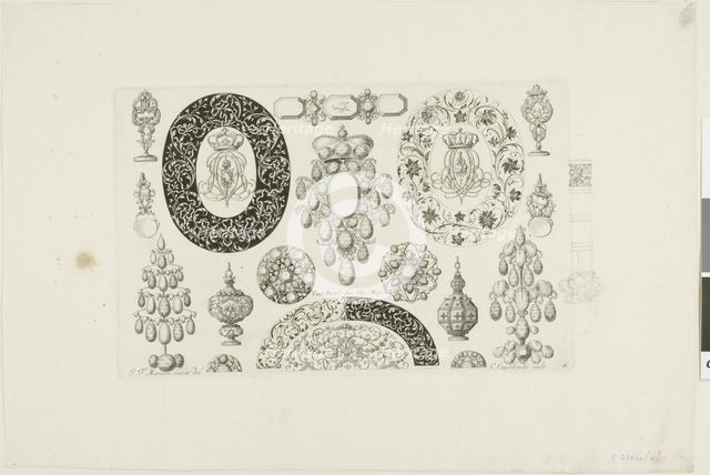 Designs for Jewelry, before 1697. Creator: Christian Engelbrecht.