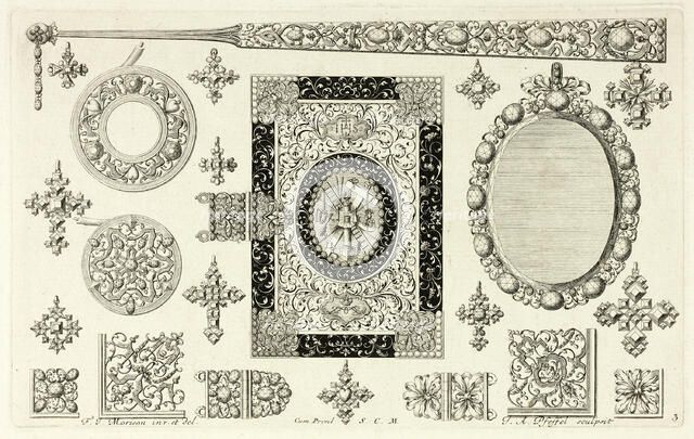 Designs for Jewelry, before 1697. Creator: Johann Andreas Pfeffel.