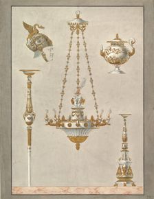 Designs for Metalwork, 19th century. Creator: Anon