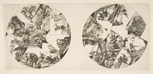 Designs for Plates Taken from Oudry's Illustrations to La Fontaine's Fables, after 1755. Creator: Anon