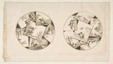 Designs for Plates Taken from Oudry's Illustrations to La Fontaine's Fables, after 1755. Creator: Anon