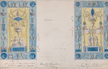 Designs for wall panels, early 19th century. Creator: Anon
