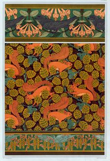 Designs for wallpaper, and borders, pub. 1897. Creator: Maurice Pillard Verneuil (1869?1942)