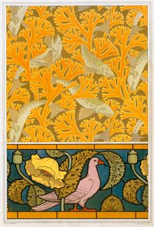 Designs for wallpaper and stained glass, pub. 1897. Creator: Maurice Pillard Verneuil (1869?1942)