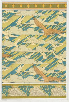 Designs for wallpaper border "Squash Bug", pub. 1897. Creator: Maurice Pillard Verneuil (1869?1942)
