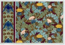 Designs for wallpaper borders and printed fabric, pub. 1897. Creator: Maurice Pillard Verneuil (1869?1942)