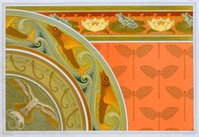 Designs for wallpaper borders, pub. 1897. Creator: Maurice Pillard Verneuil (1869?1942)