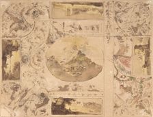 Designs for the decoration of a ceiling, late 18th-mid-19th century. Creator: Giuseppe Bernardino Bison