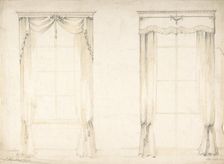 Designs for Two Sets of Curtains, 1841-84. Creator: Charles Hindley & Sons