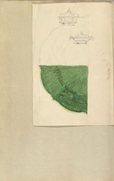 Designs for Two Tureens and a Plate, 1845-55. Creator: Alfred Crowquill