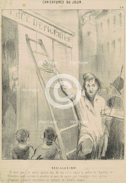 Désillusion!, 19th century. Creator: Honore Daumier.