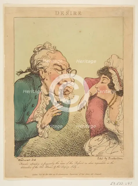 Desire, February 21, 1800. Creator: Thomas Rowlandson.