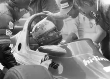 Desiré Wilson at Silverstone during qualifying for British Grand Prix 1980. Creator: Unknown