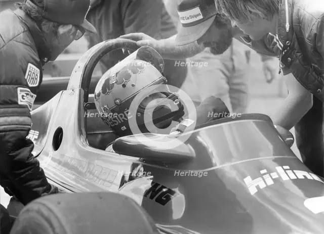 Desiré Wilson at Silverstone during qualifying for British Grand Prix 1980. Creator: Unknown.