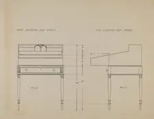 Desk, 1935/1942. Creator: Unknown