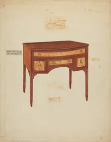 Desk, 1935/1942. Creator: Arthur Johnson