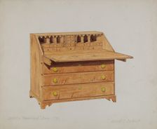 Desk, 1935/1942. Creator: David S De Vault