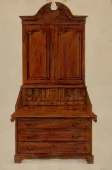Desk, 1935/1942. Creator: Franklin C. Moyan