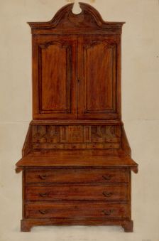 Desk, 1935/1942. Creator: Franklin C. Moyan