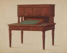 Desk, 1935/1942. Creator: Frank Wenger