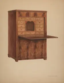 Desk, 1935/1942. Creator: Fritz Boehmer
