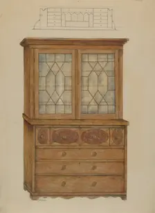 Desk, 1935/1942. Creator: Henry Meyers