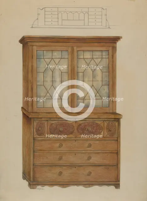 Desk, 1935/1942. Creator: Henry Meyers.