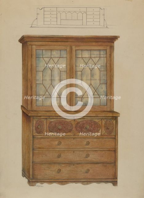 Desk, 1935/1942. Creator: Henry Meyers.