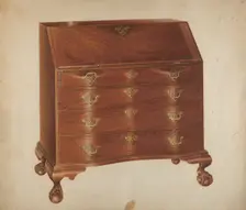 Desk, 1935/1942. Creator: Isadore Goldberg
