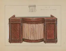 Desk, 1935/1942. Creator: Lawrence Phillips