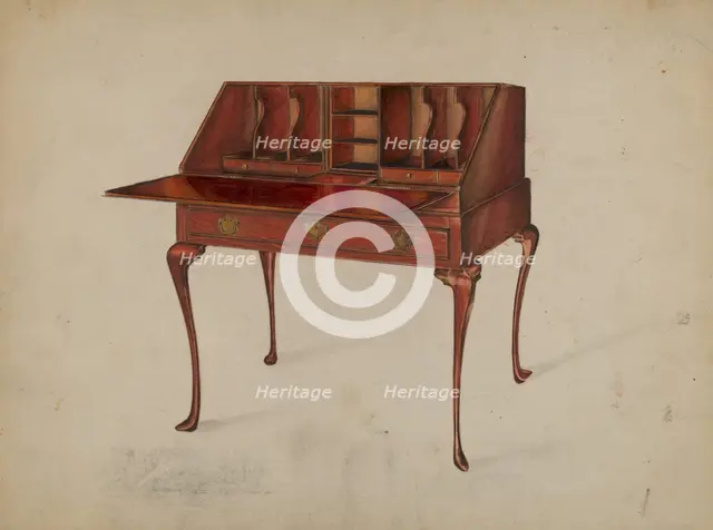 Desk, 1935/1942. Creator: Ruth Bialostosky.