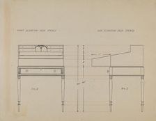 Desk, 1935/1942. Creator: Unknown