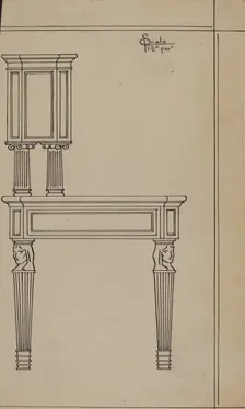 Desk, 1936. Creator: Frank Wenger