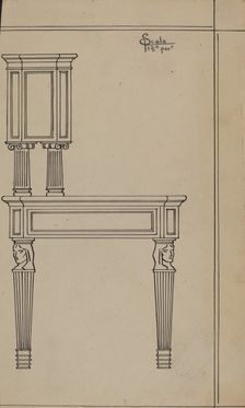 Desk, 1936. Creator: Frank Wenger
