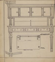 Desk, 1936. Creator: Frank Wenger