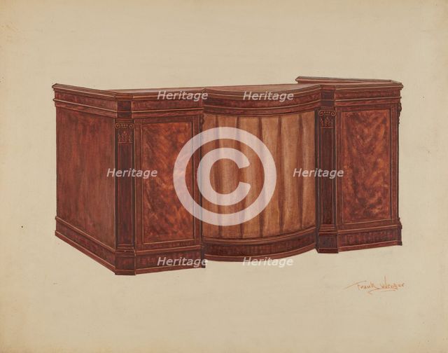 Desk, 1936. Creator: Frank Wenger.