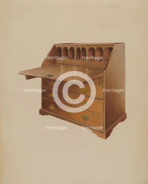 Desk, 1937. Creator: Albert Ryder.