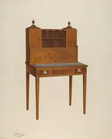 Desk, 1940. Creator: Ferdinand Cartier
