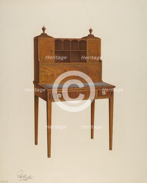 Desk, 1940. Creator: Ferdinand Cartier.