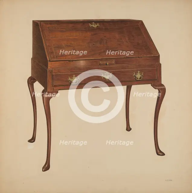 Desk, 1940. Creator: Harry Eisman.