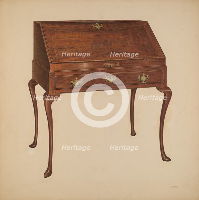 Desk, 1940. Creator: Harry Eisman.