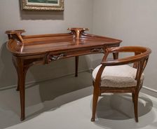 Desk and Chair, Brussels, Belgium, c1900, (c2014-2017). Artist: Alan John Ainsworth