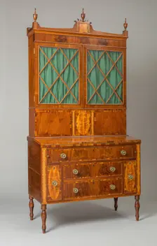 Desk and Bookcase, 1800/15. Creator: Unknown