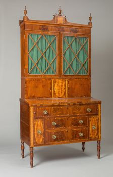 Desk and Bookcase, 1800/15. Creator: Unknown