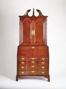 Desk and Bookcase , c. 1780. Creator: Unknown