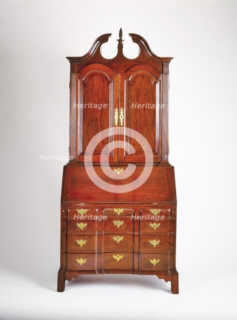Desk and Bookcase , c. 1780. Creator: Unknown.